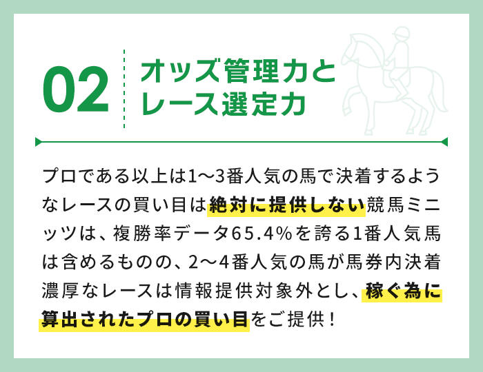 オッズ管理力とレース選定力